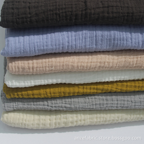 double layer 100% cotton gauze fabric